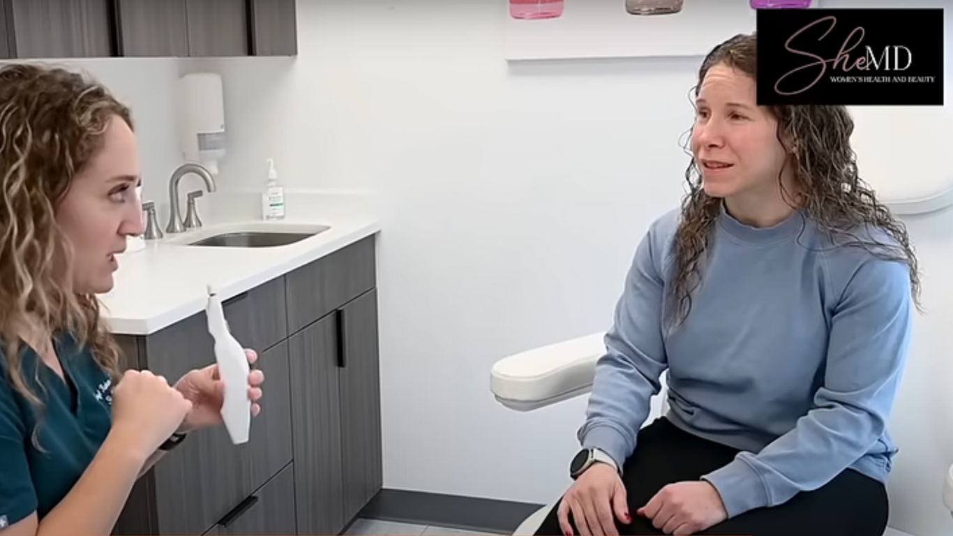 Dr Meryl Kahan with a patient